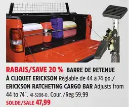 Canadian Tire ERICKSON RATCHETING CARGO BAR offer