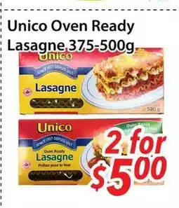 Bestco Food Mart Unico Oven Ready Lasagne offer