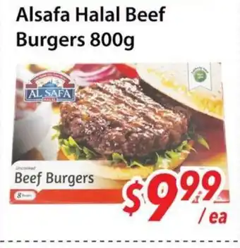 Bestco Food Mart Alsafa Halal Beef Burgers offer