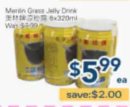 Oceans Fresh Food Market Merlin Grass Jelly Drink offer