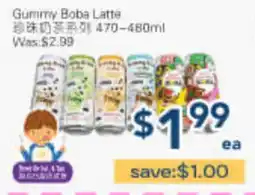 Oceans Fresh Food Market Gummy Boba Latte offer