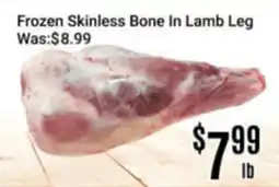 Nations Fresh Foods Frozen Skinless Bone In Lamb Leg offer