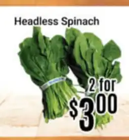 Nations Fresh Foods Headless Spinach offer