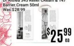 Nations Fresh Foods Dr Althea 345 Relief Cream & 147 Barrier Cream offer