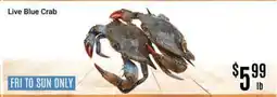 Nations Fresh Foods Live Blue Crab offer