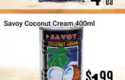 Nations Fresh Foods Savoy Coconut Cream offer