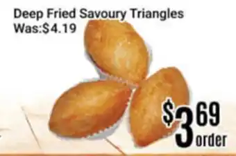 Nations Fresh Foods Deep Fried Savoury Triangles offer