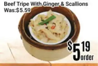 Nations Fresh Foods Beef Tripe With Ginger & Scallions offer