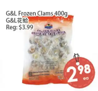 Fresh Palace Supermarket G&L Frozen Clams offer
