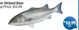 Blue Sky Supermarket Live Striped Bass offer
