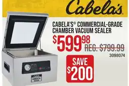 Cabela's CABELA'S COMMERCIAL-GRADE CHAMBER VACUUM SEALER offer