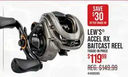 Cabela's LEW'S ACCEL RX BAITCAST REEL offer