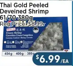 Blue Sky Supermarket Thai Gold Peeled Deveined Shrimp offer