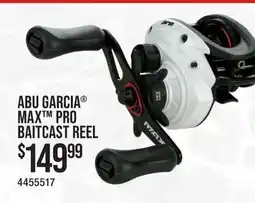 Cabela's ABU GARCIA MAX PRO BAITCAST REEL offer