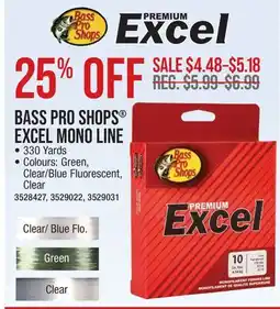 Cabela's BASS PRO SHOPS EXCEL MONO LINE offer