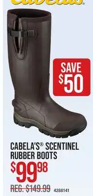 Cabela's CABELA'S SCENTINEL RUBBER BOOTS offer