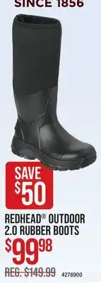 Cabela's REDHEAD OUTDOOR 2.0 RUBBER BOOTS offer