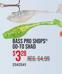 Cabela's BASS PRO SHOPS GO-TO SHAD offer