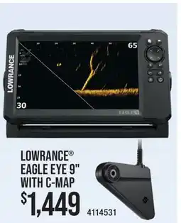 Cabela's LOWRANCE EAGLE EYE 9 WITH C-MAP offer