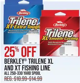 Cabela's BERKLEY TRILENE XL AND XT FISHING LINE offer