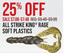 Cabela's ALL STRIKE KING RAGE SOFT PLASTICS offer