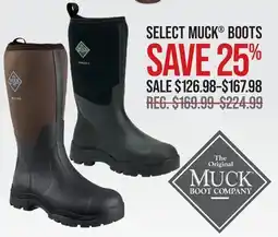 Cabela's SELECT MUCK BOOTS offer