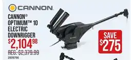 Cabela's CANNON OPTIMUM 10 ELECTRIC DOWNRIGGER offer