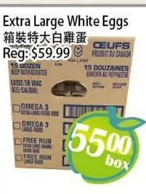 Food Depot Supermarket Extra Large White Eggs offer