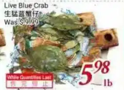 Tone Tai Supermarket Live Blue Crab offer