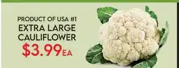 Fiesta Farms EXTRA LARGE CAULIFLOWER offer