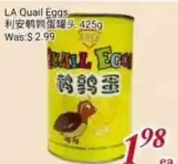 Tone Tai Supermarket LA Quail Eggs offer