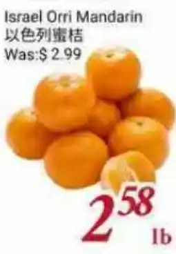 Tone Tai Supermarket Israel Orri Mandarin offer