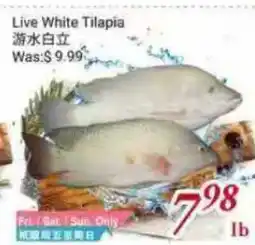Tone Tai Supermarket Live White Tilapia offer