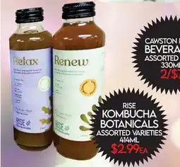 Fiesta Farms RISE KOMBUCHA BOTANICALS offer