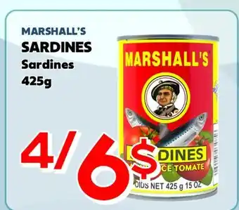 Marche Salaberry MARSHALL'S SARDINES offer