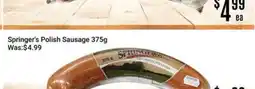 Nations Fresh Foods Springer's Polish Sausage offer