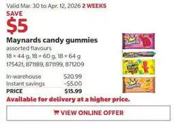 Costco Maynards candy gummies offer