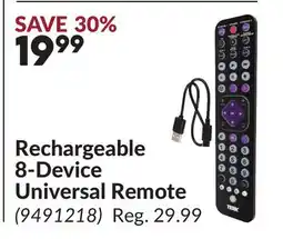 Princess Auto Rechargeable 8-Device Universal Remote offer