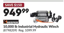 Princess Auto 10,000 lb Industrial Hydraulic Winch offer