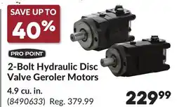 Princess Auto 2-Bolt Hydraulic Disc Valve Geroler Motors offer