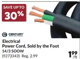 Princess Auto Electrical Power Cord, Sold by the Foot 14/3 SOOW offer