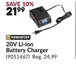 Princess Auto 20V Li-ion Battery Charger offer