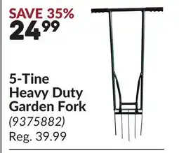 Princess Auto 5-Tine Heavy Duty Garden Fork offer