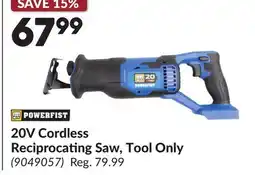 Princess Auto 20V Cordless Reciprocating Saw, Tool Only offer