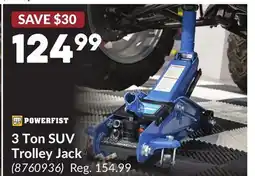 Princess Auto 3 Ton SUV Trolley Jack offer
