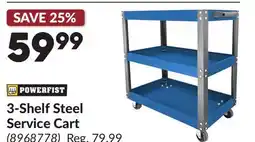 Princess Auto 3-Shelf Steel Service Cart offer