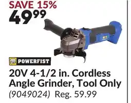Princess Auto 20V 4-1/2 in. Cordless Angle Grinder offer