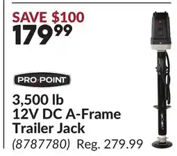 Princess Auto 3,500 lb 12V DC A-Frame Trailer Jack offer