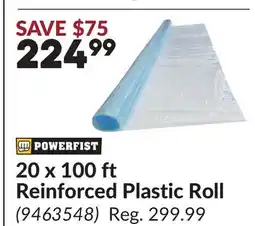 Princess Auto 20 x 100 ft Reinforced Plastic Roll offer