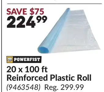 Princess Auto 20 x 100 ft Reinforced Plastic Roll offer